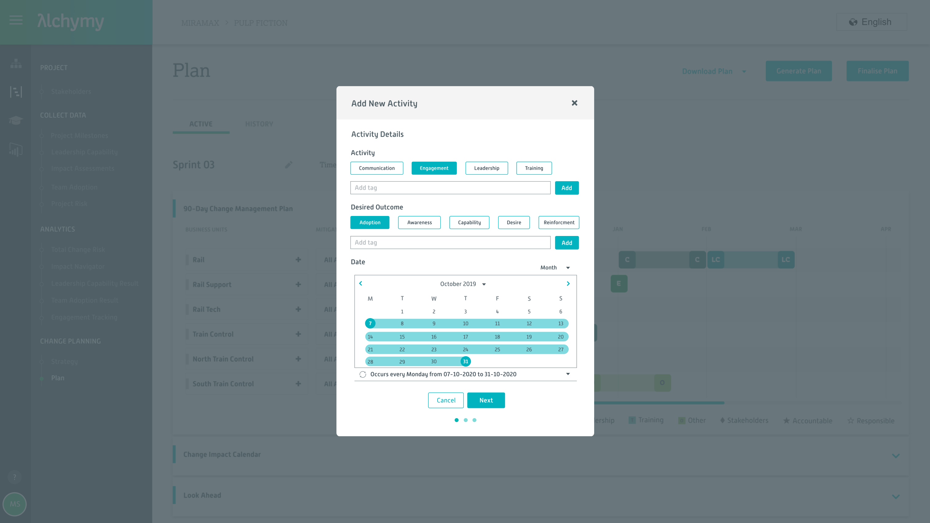 Ability to create new activities